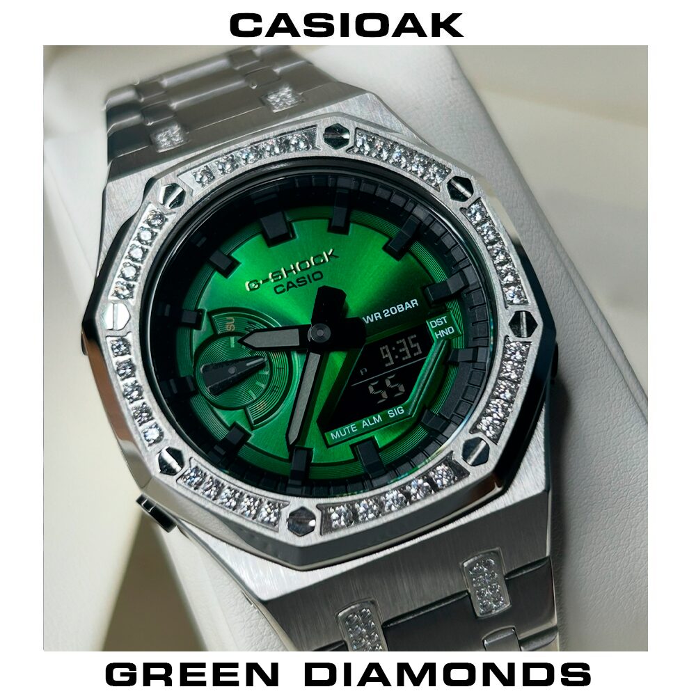 ga-2100-GREEN DIAMONDS