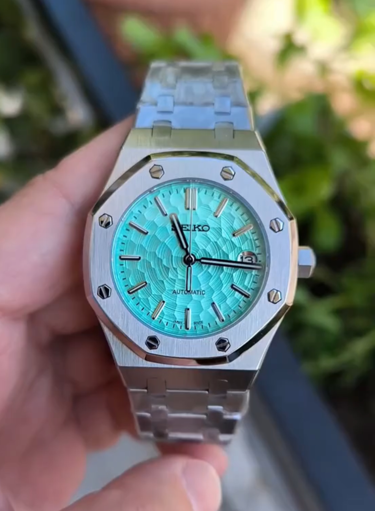 Royaloak seiko mini honeycomb tiffany