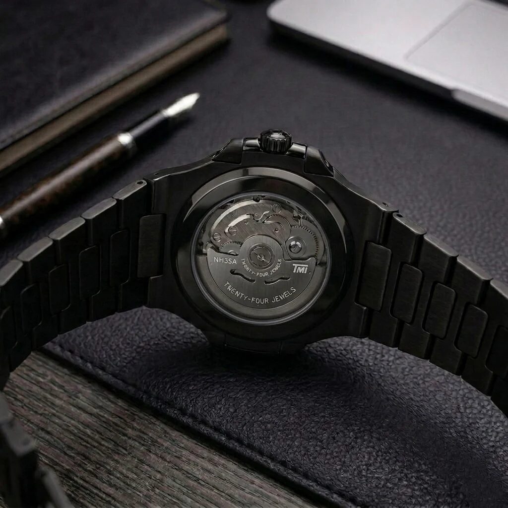 seiko nautiko black back side