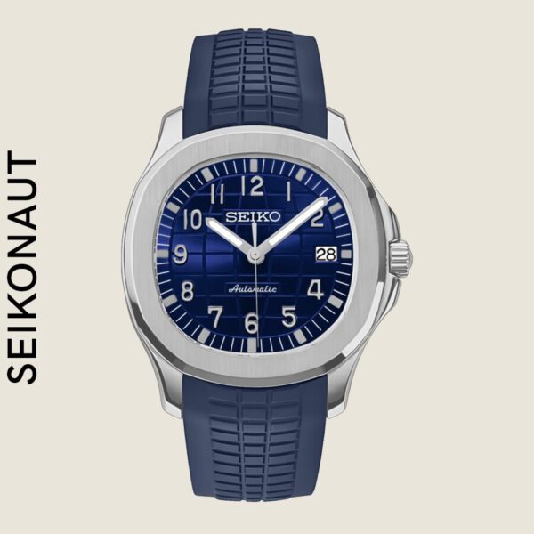 SEIKO MOD Seikonaut Silver Navy