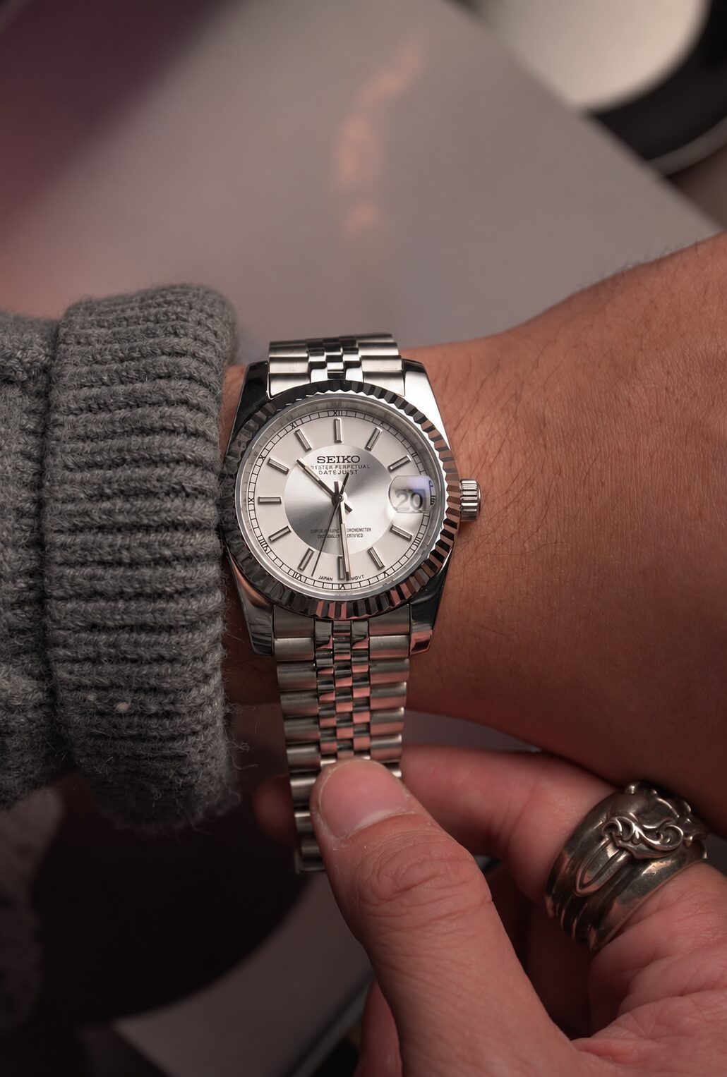 SEIKOJUST TUXEDO SILVER_2