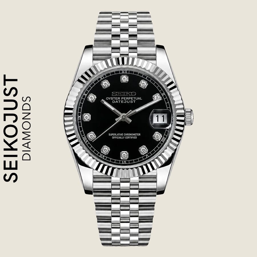 SEIKO DATEJUST MOD BLACK DIAMONDS WDC