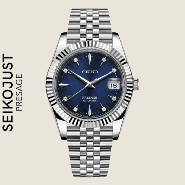 SEIKOJUST PRESAGE BLUE SAPPHIRE