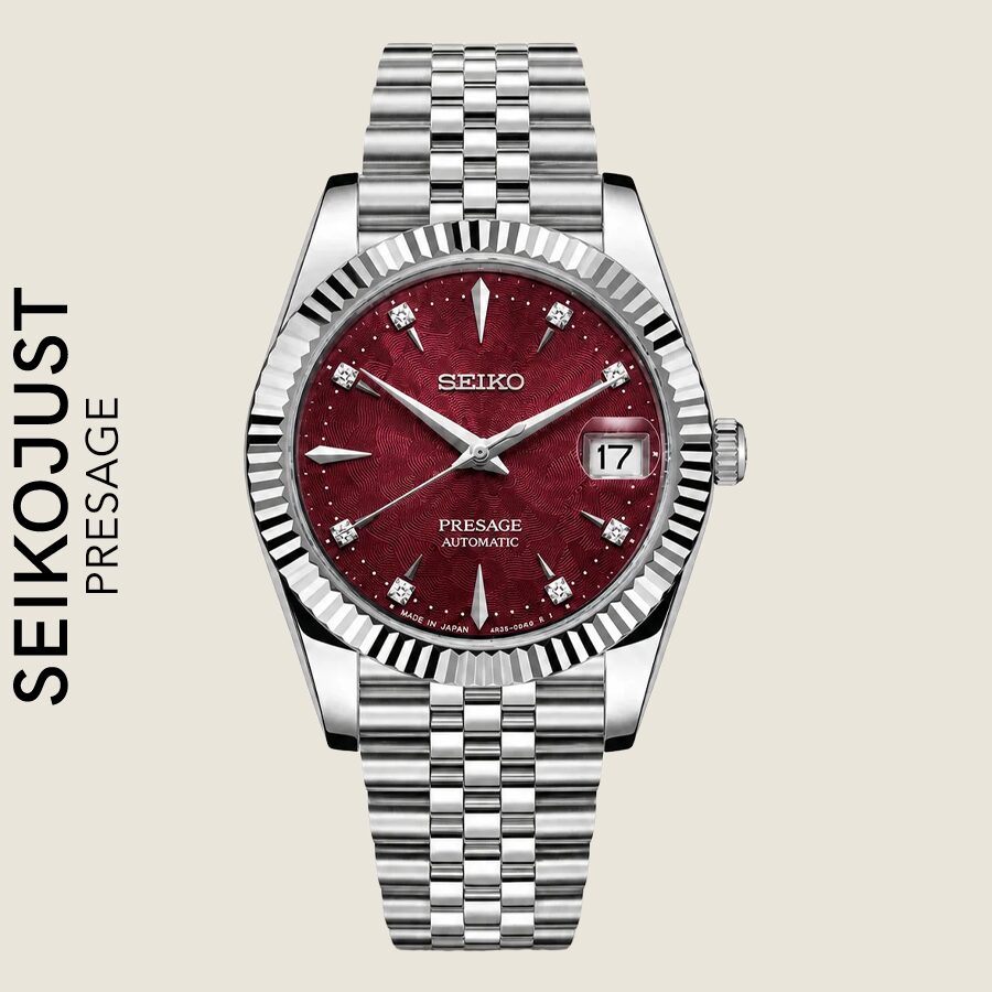 SEIKOJUST PRESAGE RUBY RED WDC