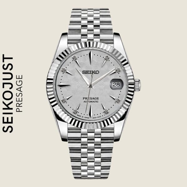 SEIKOJUST PRESAGE SILVER