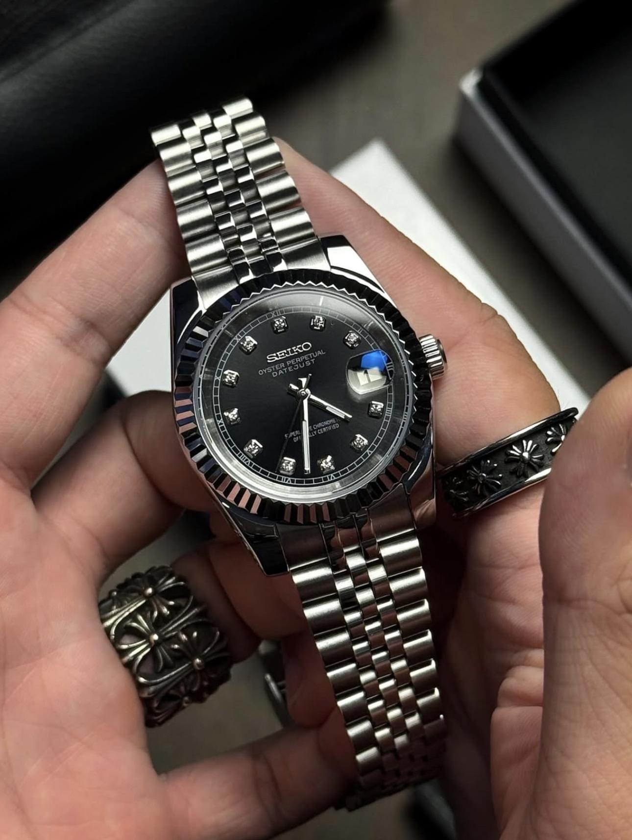 SEIKOJUST DIAMONDS BLACK цвс 1